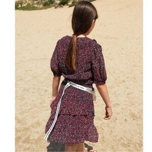 Les Coyotes De Paris Stevie Dress Size 14 Girls Smocked Ruffle